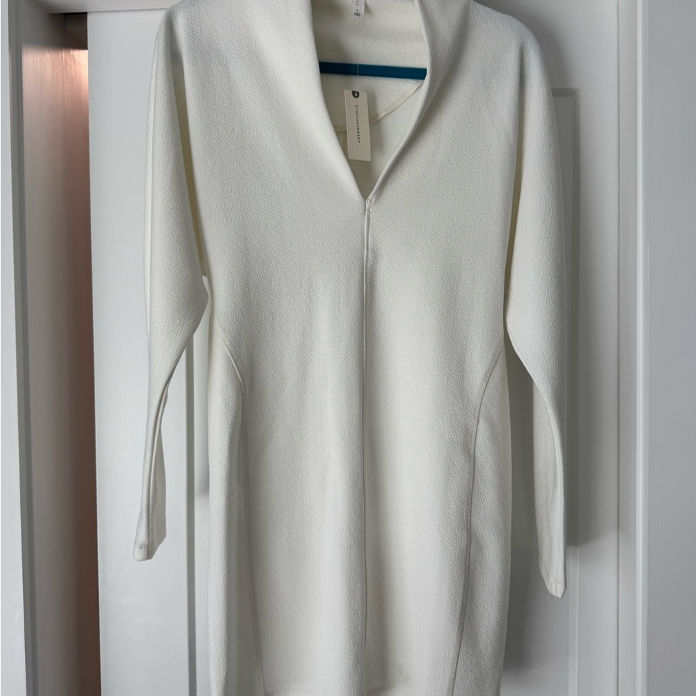 Anthropologie Textured Cream Blouse